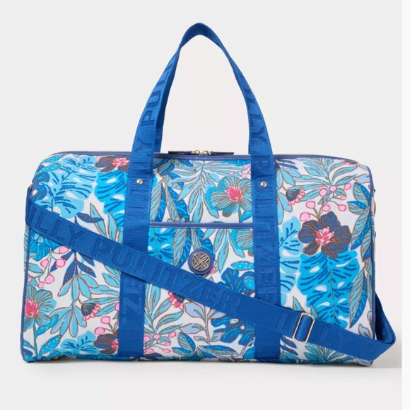 NWT Lilly Pulitzer Originals Weekender Duffle Bag - Best Fronds Forever - Picture 1 of 12